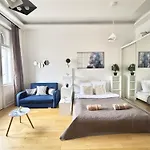 Panorama Balcony Danube River Great Market Hall 아파트 부다페스트