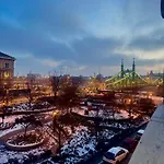 Panorama Balcony Danube River Great Market Hall