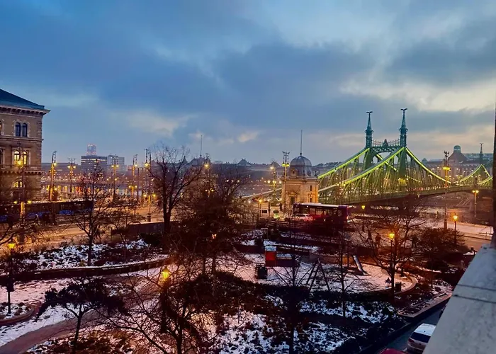 Panorama Balcony Danube River Great Market Hall