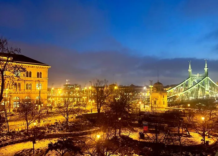 Panorama Balcony Danube River Great Market Hall